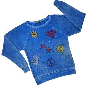 Be Peaceful Girl's Blue Sweatshirt